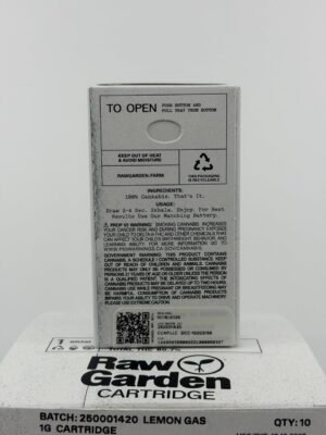 Raw Garden Cartridge 1G Refined Live Resin